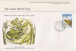 1976-04-05 Netherlands Green Marsh Frog FDC (90863)