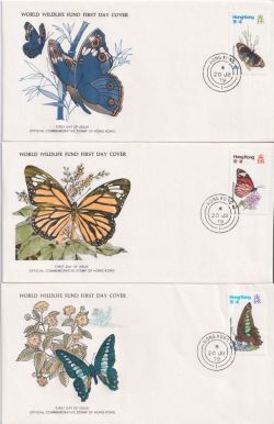 1979 Hong Kong World Wildlife Stamps x 3 FDC (90904)