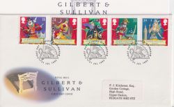 1992-07-21 Gilbert & Sullivan Stamps Birmingham FDC (90971)