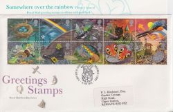 1991-02-05 Greetings Stamps Greetwell FDC (90987)