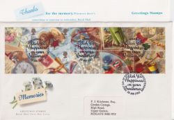 1992-01-28 Greetings Stamps Whimsey FDC (90988)
