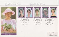 1998-02-03 Diana Princess Of Wales Kensington FDC (90989)