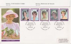 1998-02-03 Diana Princess Of Wales Kensington FDC (90990)