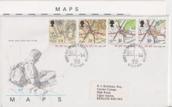 1991-09-17 Maps Stamps Southampton FDC (91004)