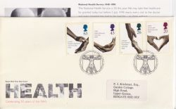 1998-06-23 Health NHS Stamps Tredegar FDC (91033)