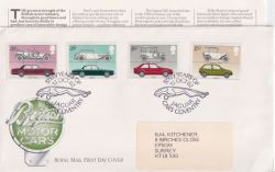 1982-10-13 Motor Cars Stamps Coventry FDC (91045)