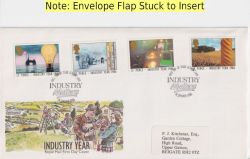 1986-01-14 Industry Year Stamps Birmingham FDC (91051)