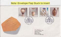 1987-10-13 Studio Pottery St Ives Cornwall FDC (91065)