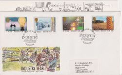 1986-01-14 Industry Year Stamps Birmingham FDC (91067)