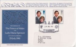 1981-07-29 Royal Wedding Stamps St Pauls SOUV (91075)