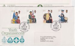 1982-03-24 Youth Organisations Stamps Glasgow FDC (91094)