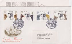 1982-02-10 Charles Darwin Stamps London SW1 FDC (91098)