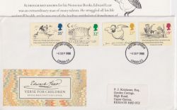 1988-09-06 Edward Lear Stamps London EC FDC (91101)