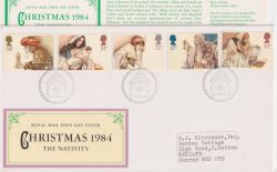 1984-11-20 Christmas Stamps Bethlehem FDC (91103)