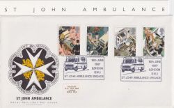 1987-06-16 St John Ambulance London SW1 FDC (91104)