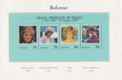Bahamas 1998 Princess Diana M/Sheet MNH (91119)