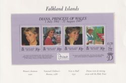 Falkland Islands 1998 Princess Diana M/Sheet MNH (91126)