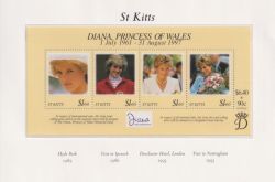 St Kitts 1998 Princess Diana M/Sheet MNH (91134)