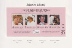 Solomon Islands 1998 Princess Diana M/Sheet MNH (91137)