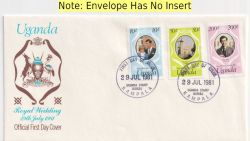1981-07-29 Uganda Royal Wedding Stamps FDC (91196)