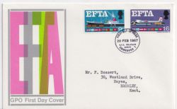 1967-02-20 EFTA Stamps Bureau FDC (91227)