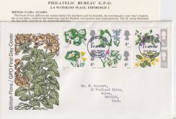 1967-04-24 British Flowers Stamps Bureau FDC (91230)