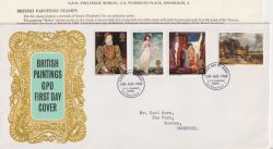 1968-08-12 British Paintings Stamps Bureau FDC (91241)