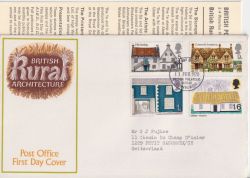 1970-02-11 Rural Architecture Stamps Bureau FDC (91254)