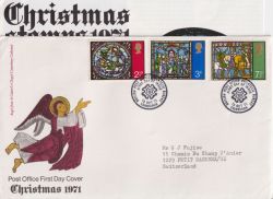 1971-10-13 Christmas Stamps Bureau FDC (91270)