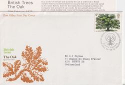 1973-02-28 British Trees Stamp Bureau FDC (91281)