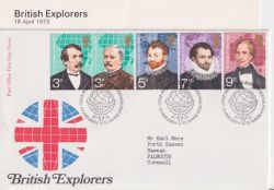 1973-04-18 British Explorers Stamps Bureau FDC (91283)