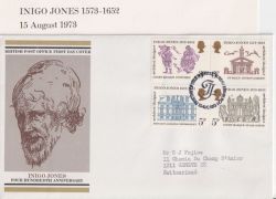 1973-08-15 Inigo Jones Stamps Bureau FDC (91287)