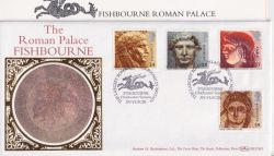 1993-06-15 Roman Britain Fishbourne Silk FDC (91316)