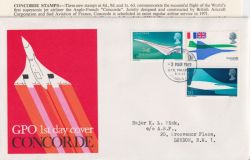 1969-03-03 Concorde Stamps Bureau FDC (91346)
