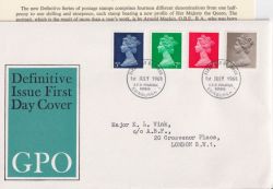 1968-07-01 Definitive Stamps Bureau FDC (91358)