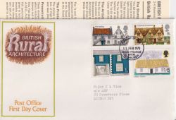 1970-02-11 Rural Architecture Stamps Bureau FDC (91361)