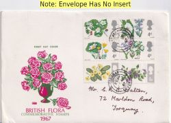 1967-04-24 British Flowers Stamps Torquay cds FDC (91398)