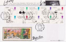 1996-02-26 Greetings Stamps Letterfearn Silk FDC (91482)