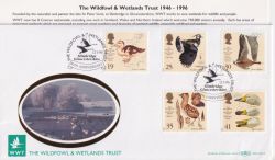1996-03-12 Wildfowl and Wetlands Slimbridge FDC (91483)