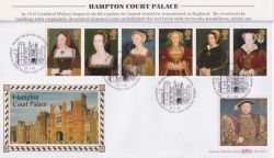 1997-01-21 Henry VIII Hampton Court Silk FDC (91494)