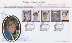 1998-02-03 Princess Diana London W8 BLCS138 FDC (91512)