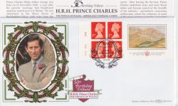 1998-11-14 Prince of Wales Booklet Balmoral Silk FDC (91523)