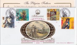 1999-04-06 Settlers Pilgrim Fathers Plymouth Silk FDC (91529)