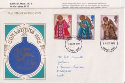 1972-10-18 Christmas Stamps Thanet FDC (91537)