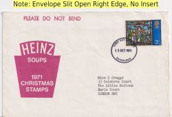 1971-10-13 Christmas Heinz Soups Edinburgh FDC (91547)