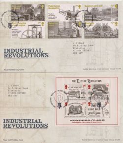 2021-08-12 Industrial Revolutions Stamps + M/S FDC (91594)
