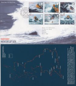 2008-03-13 Rescue at Sea Stamps Poole FDC (92315)