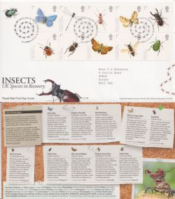 2008-04-15 Insects Stamps Crawley FDC (92316)
