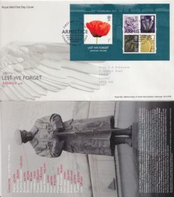 2008-11-06 Lest We Forget Stamps London SW1 FDC (92327)