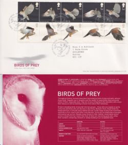 2003-01-14 Birds of Prey Stamps Hawkshead FDC (92354)